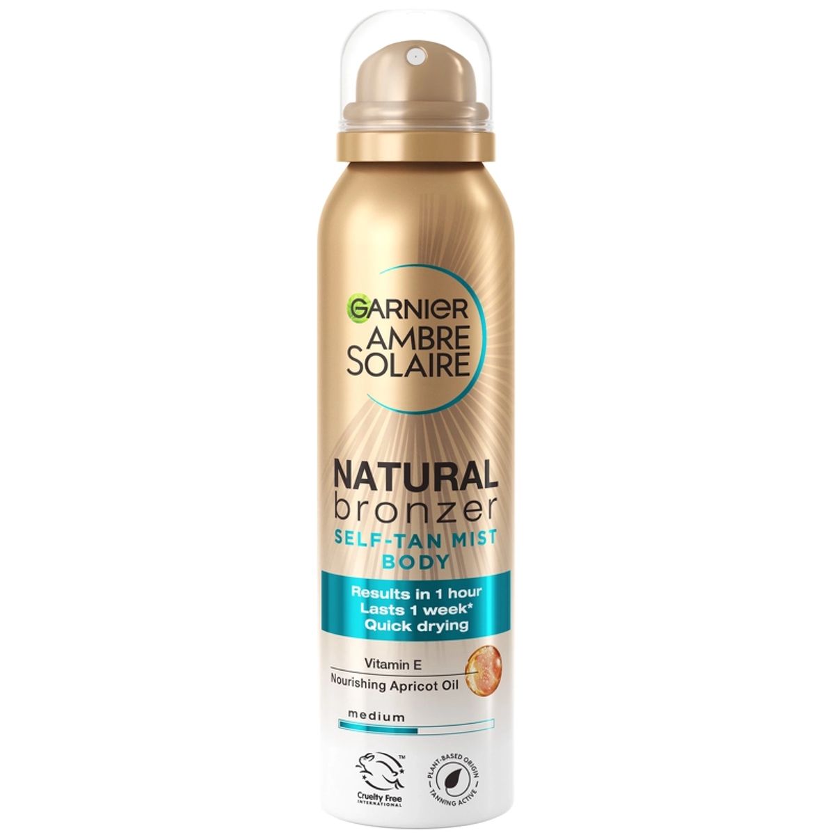 Garnier Natural Bronzer Self Tan Mist Body Medium 150 ml