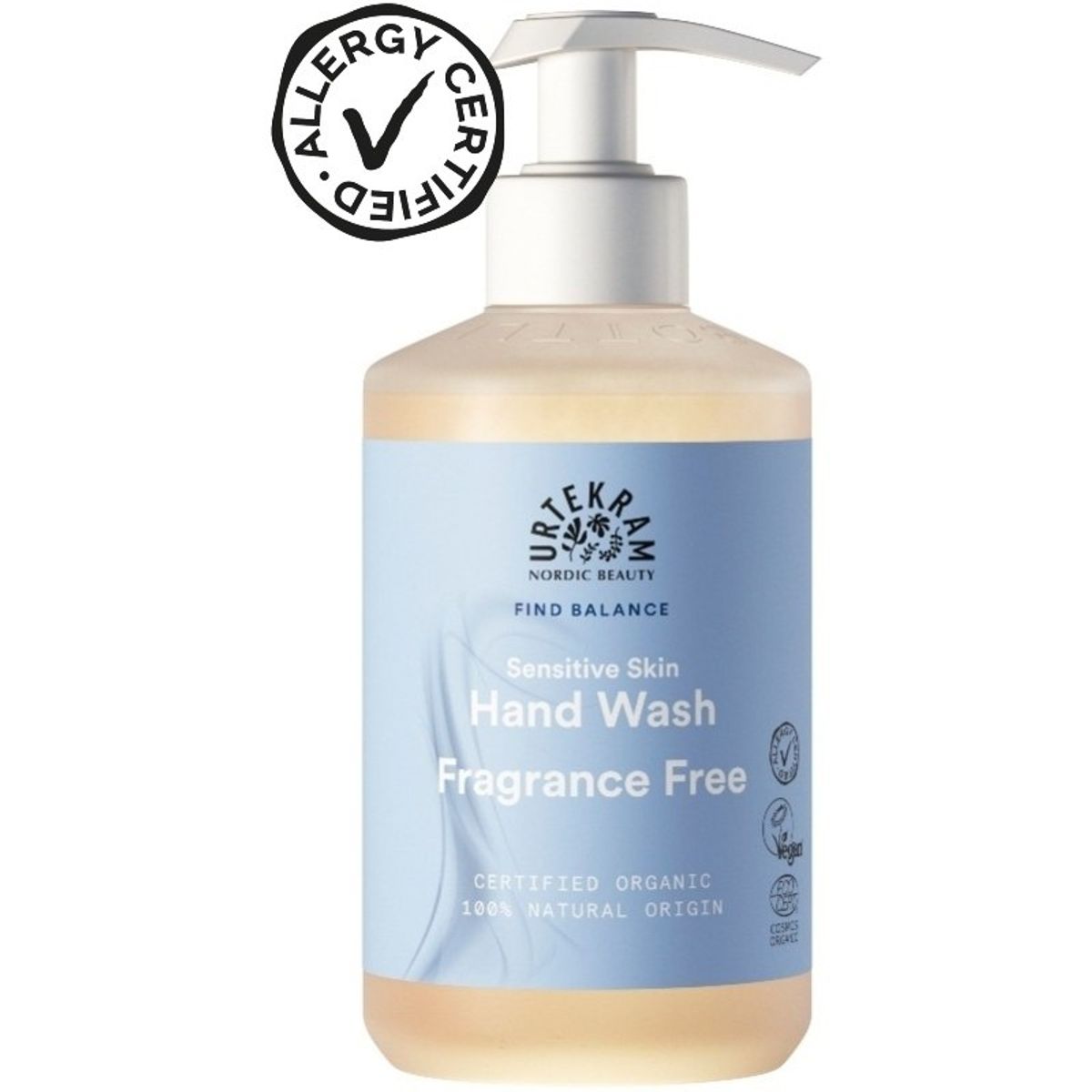 Urtekram Find Balance Hand Wash Fragrance Free 300 ml