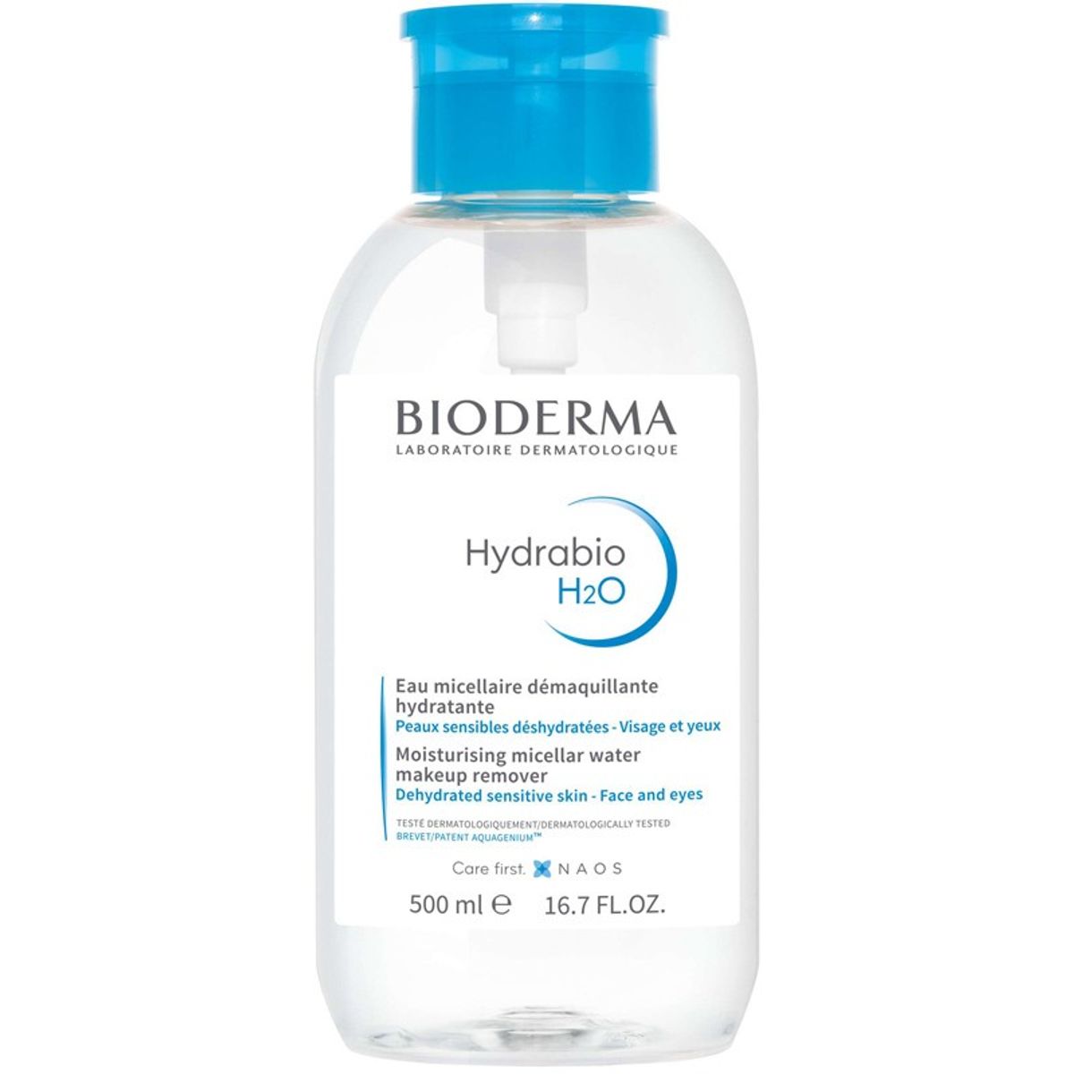 Bioderma Hydrabio H2O Micellar Water W. Pump 500 ml (Limited Edition)