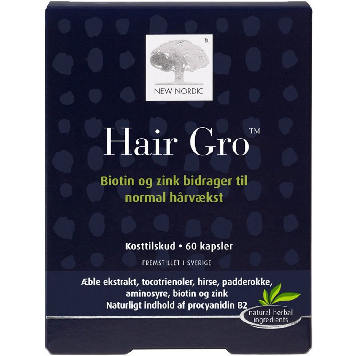 New Nordic Hair Gro 60 Pieces