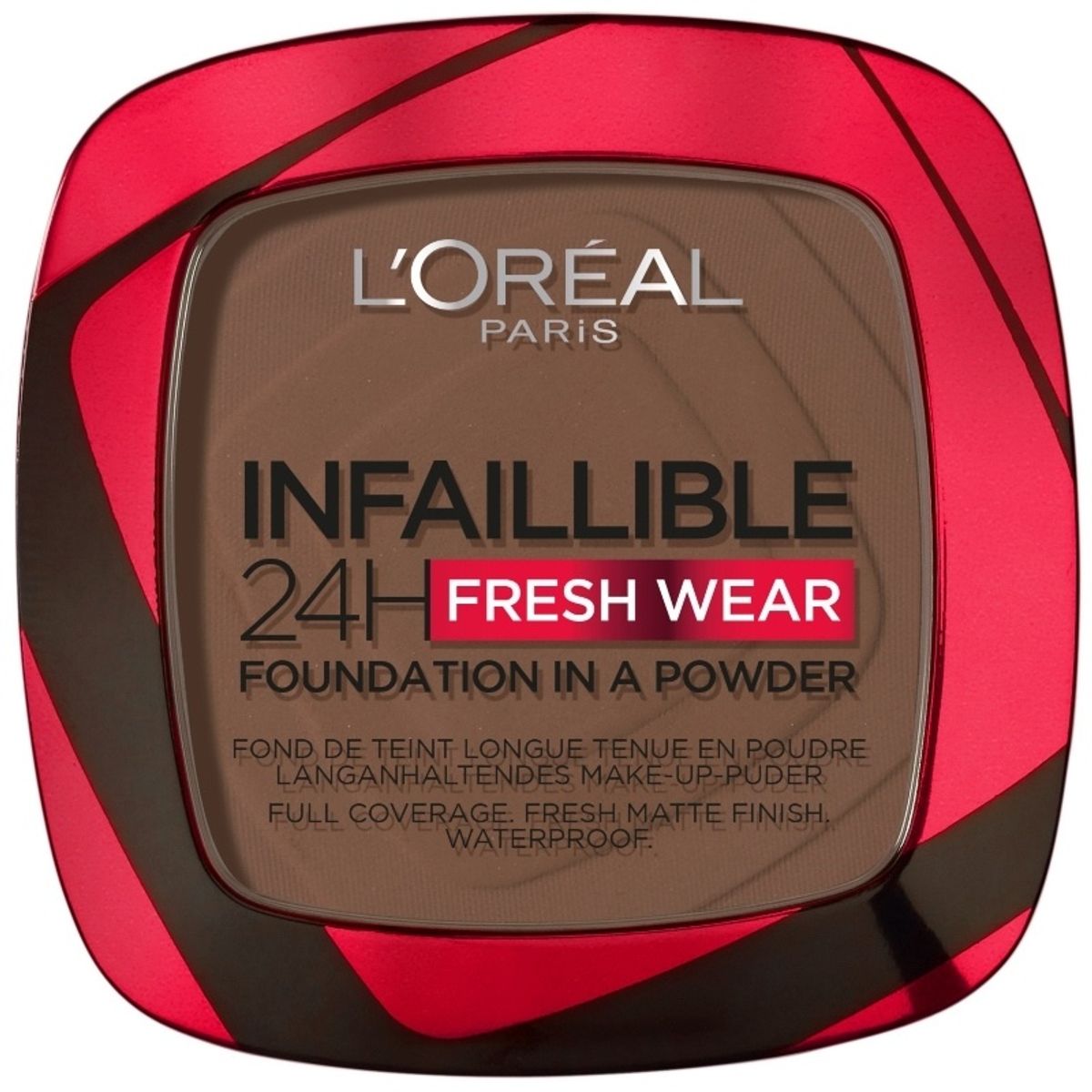 L'Oreal Paris Infaillible 24h Fresh Wear Powder Foundation 9 gr. - 390 Ebony