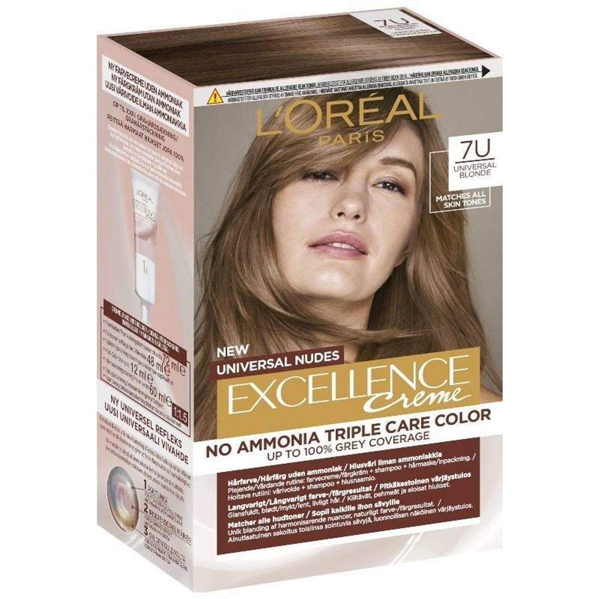 L'Oreal Paris Excellence Universal Nudes 192 ml - 7U Blonde