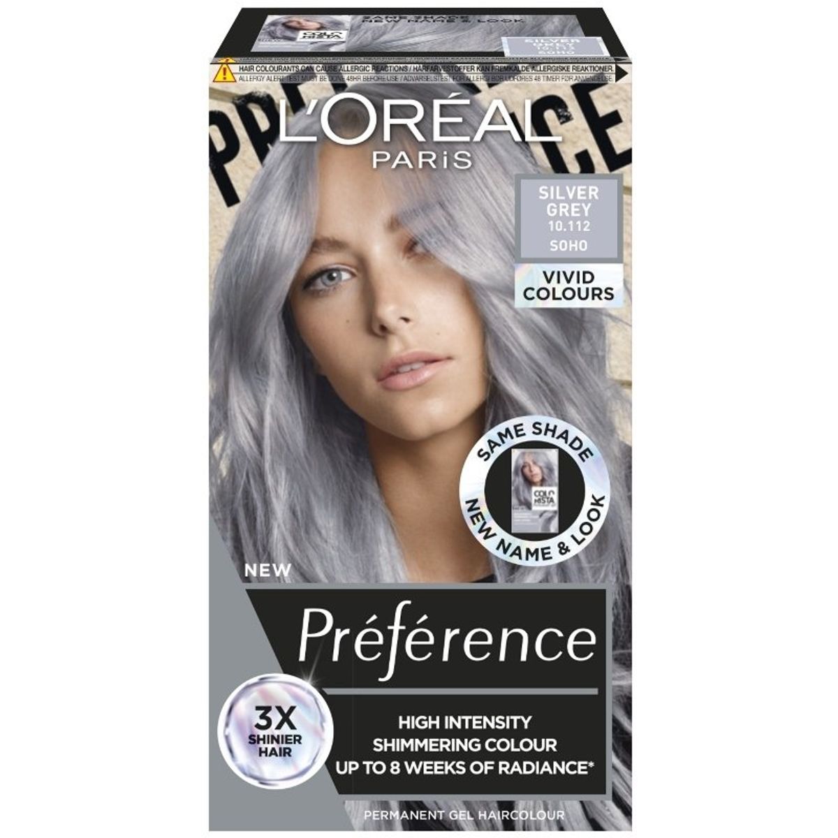 L'Oreal Paris Preference Vivid Colors - 10.112 Silver Grey