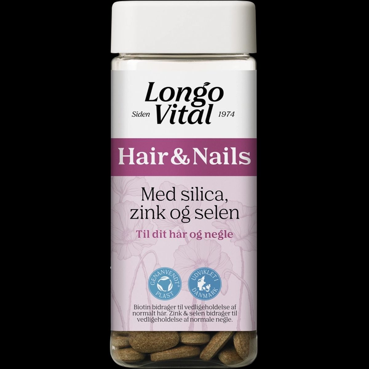 LongoVital Hair & Nails med silica, zink og selen 180 Pieces