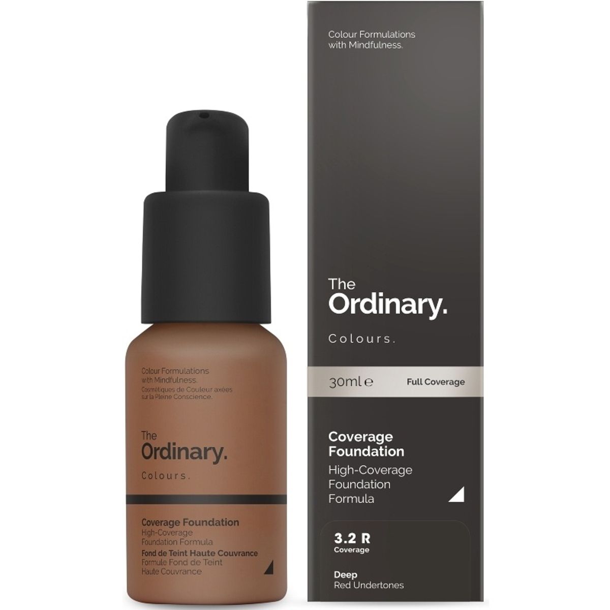 The Ordinary Coverage Foundation 30 ml - 3.2 R Deep Red