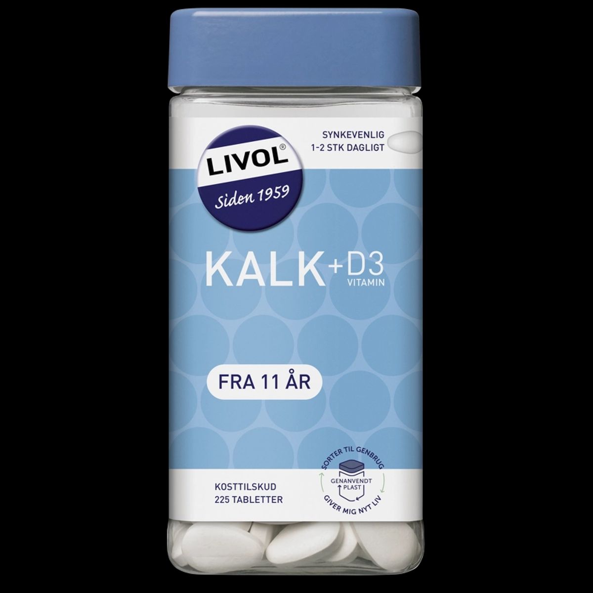 Livol Kalk + D3 vitamin 225 Pieces