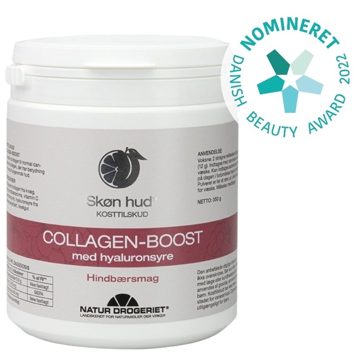 Natur Drogeriet Collagen Boost 350 gr. - Raspberry