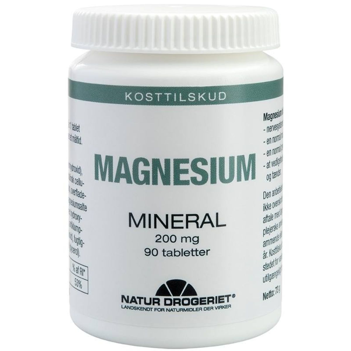 Natur Drogeriet Magnesium 200 mg 90 Pieces