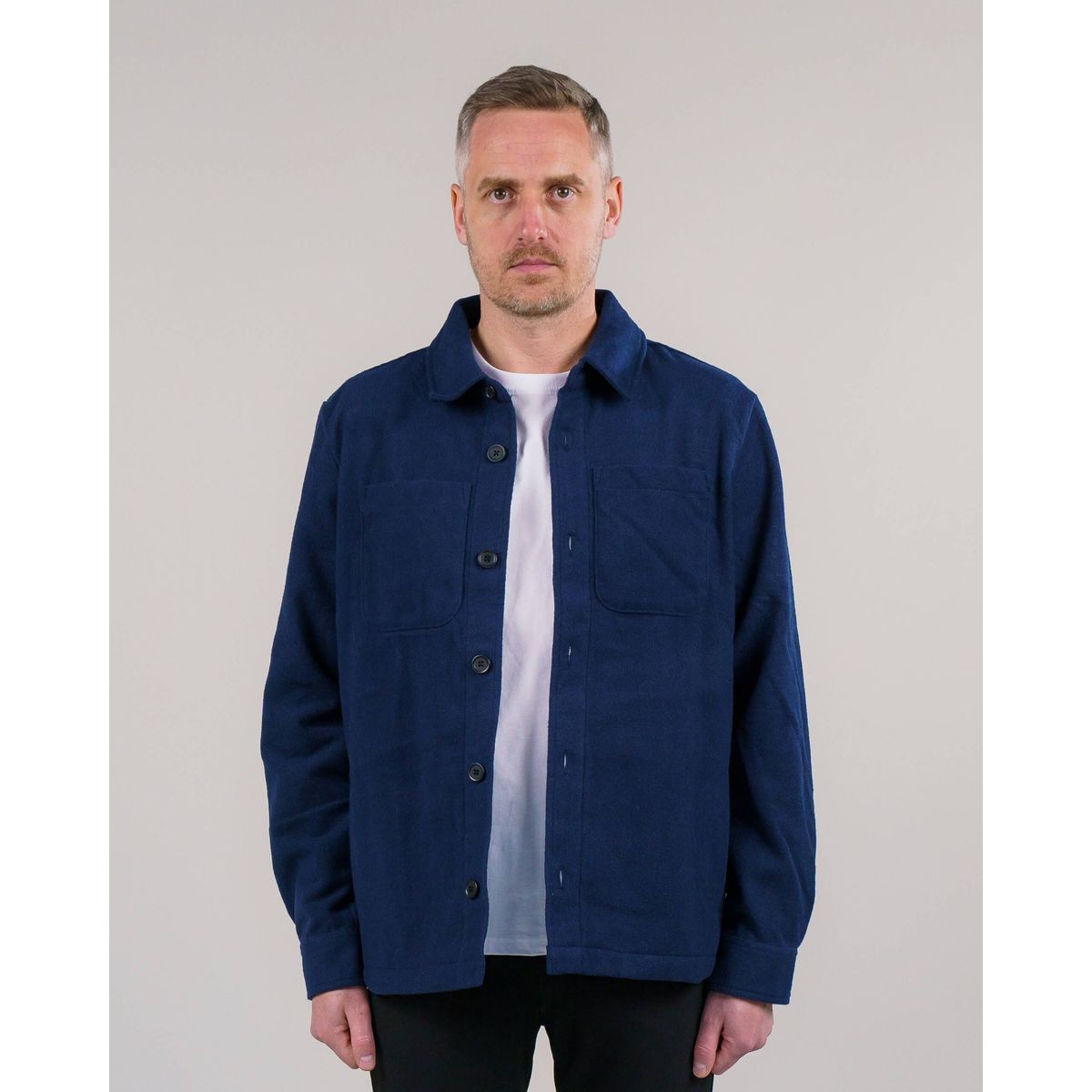 Errant Overshirt - Navy - Størrelse XXL