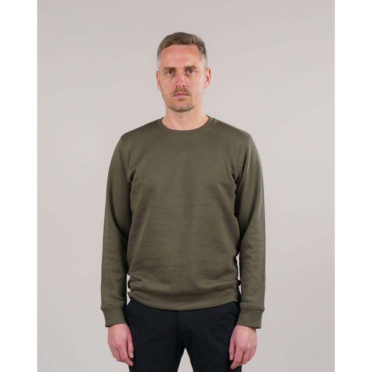 Errant Sweatshirt - Oliven Grøn - Størrelse XL