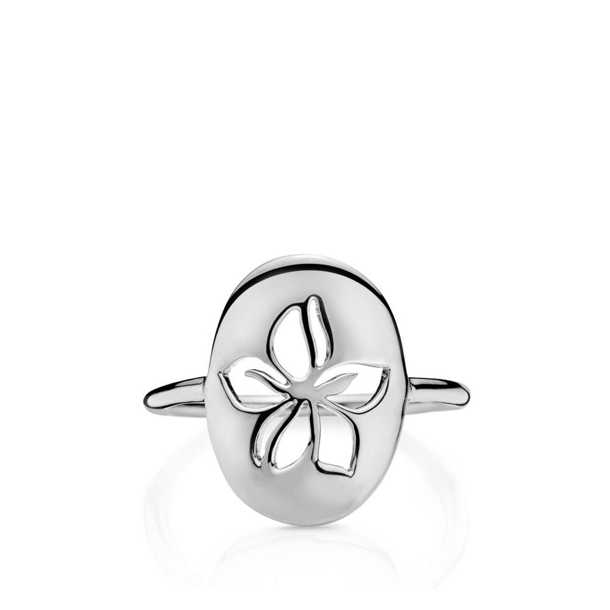 HIBISCUS - Ring shiny silver - 56