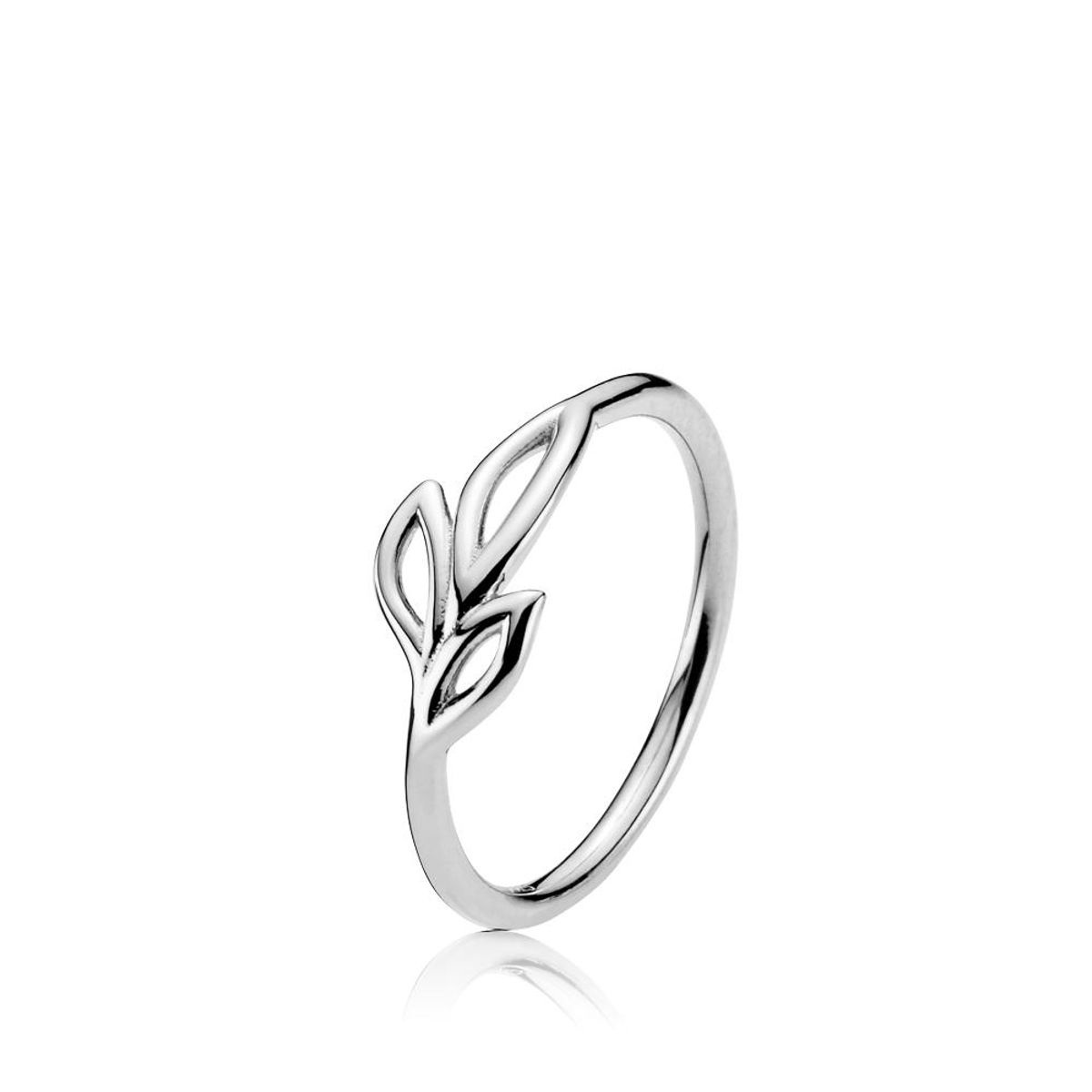 DREAMY - Ring shiny rhodium pl. recycled silver - 52