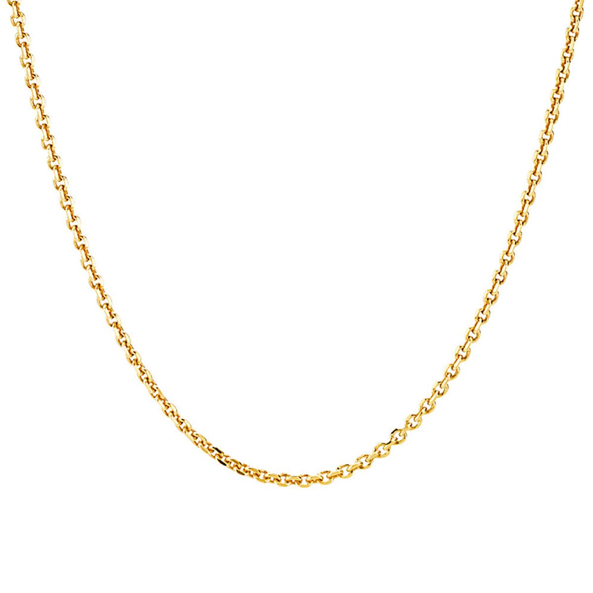 Necklace gold pl. recycled silver - 45