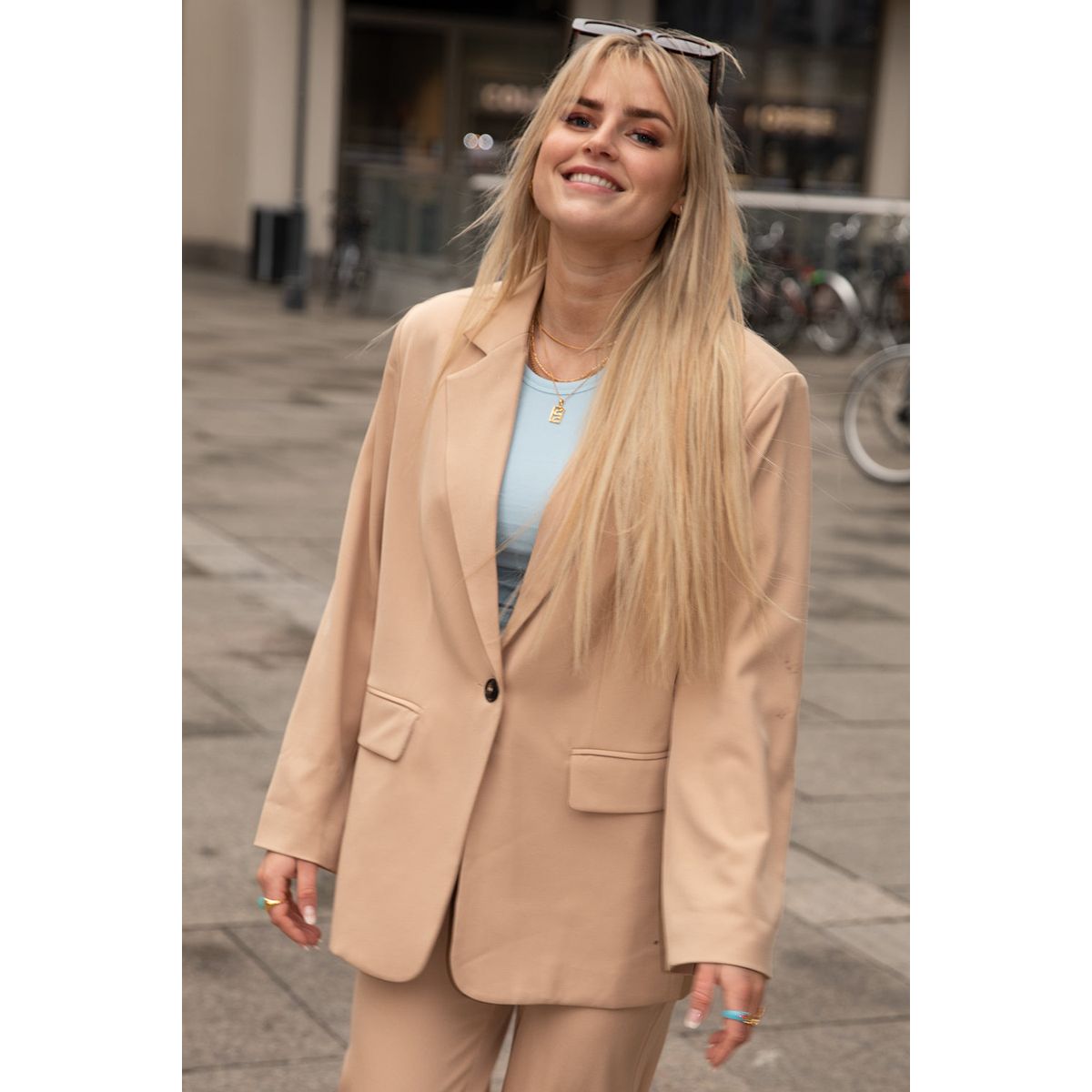 Anne Plejdrup x Sistie Camel blazer - M