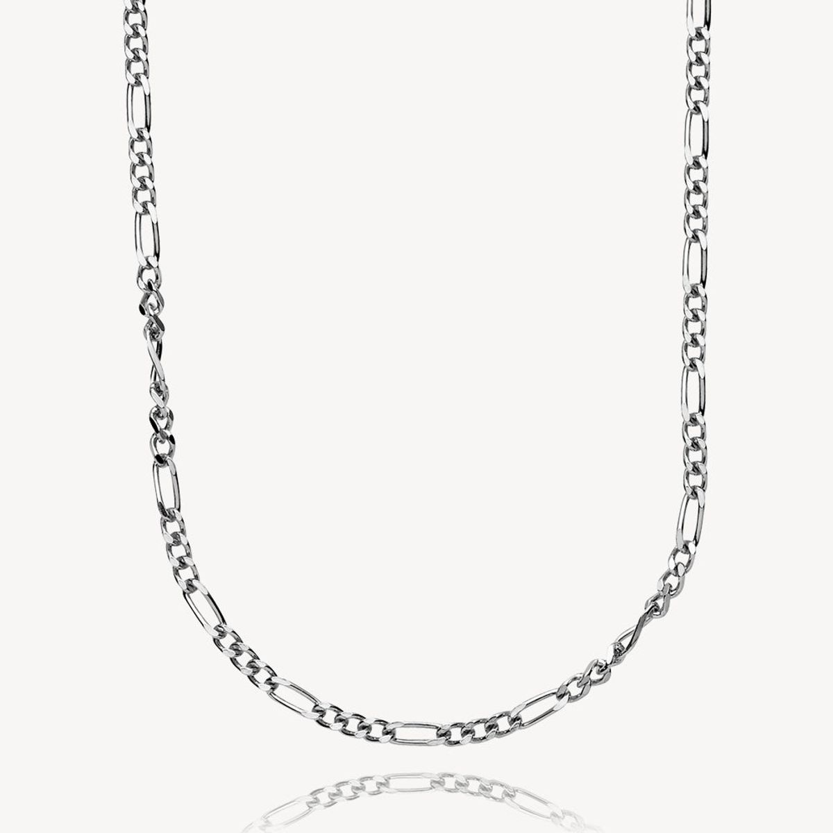 LILLY - Necklace shiny silver - Op til 45 cm