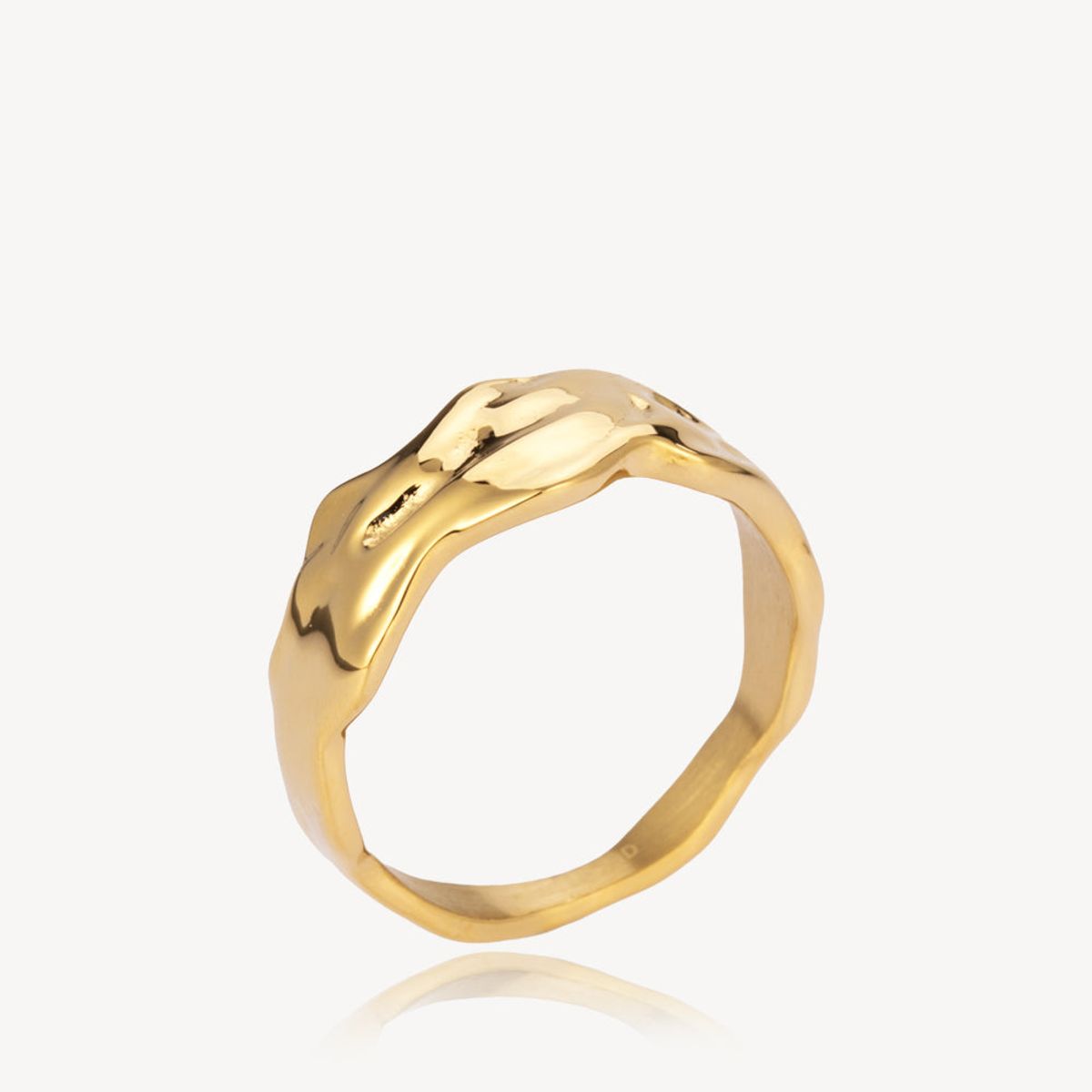 Wavy - Ring Forgyldt - 58