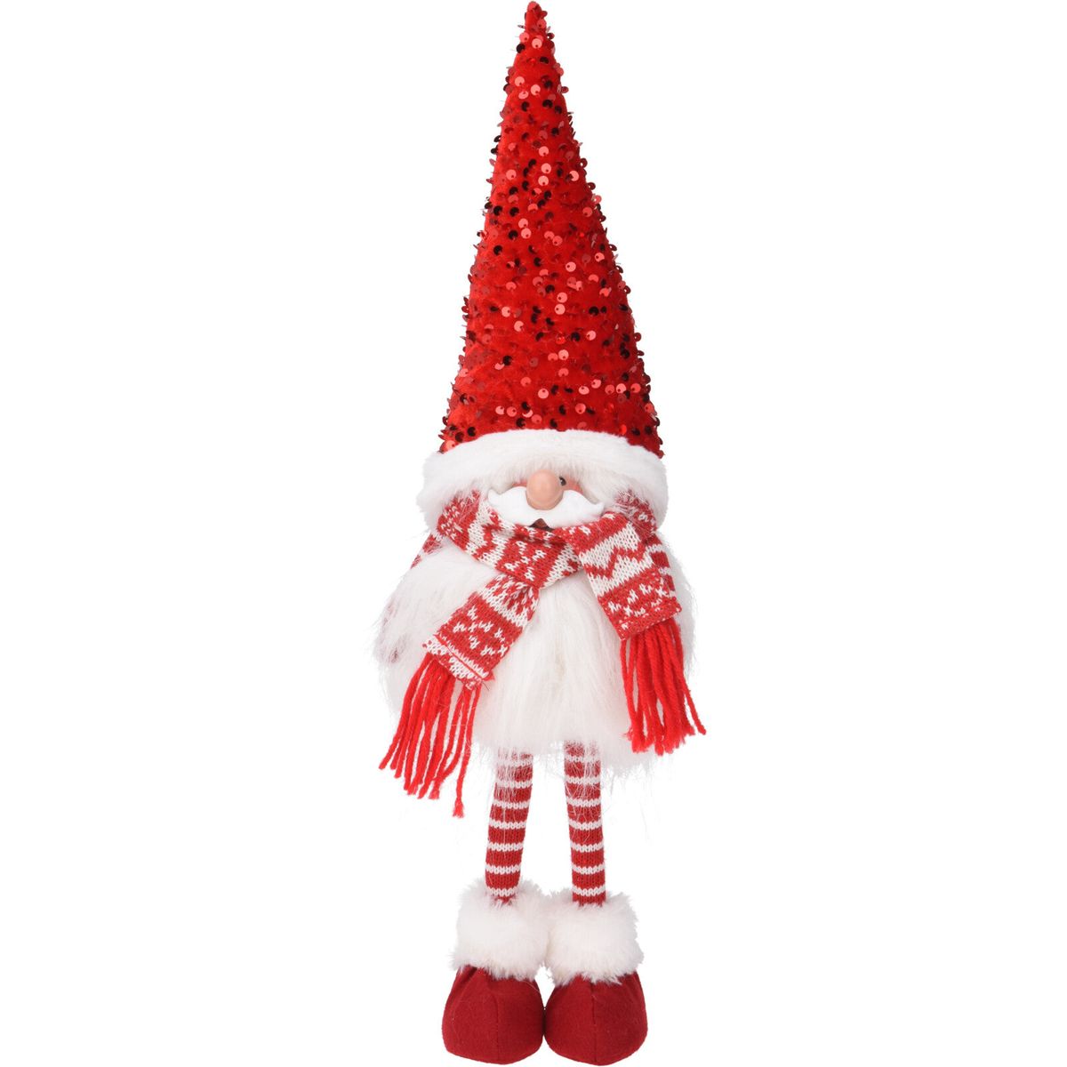 Julemand santa m. stor hat, H51 cm, 2 assorteret