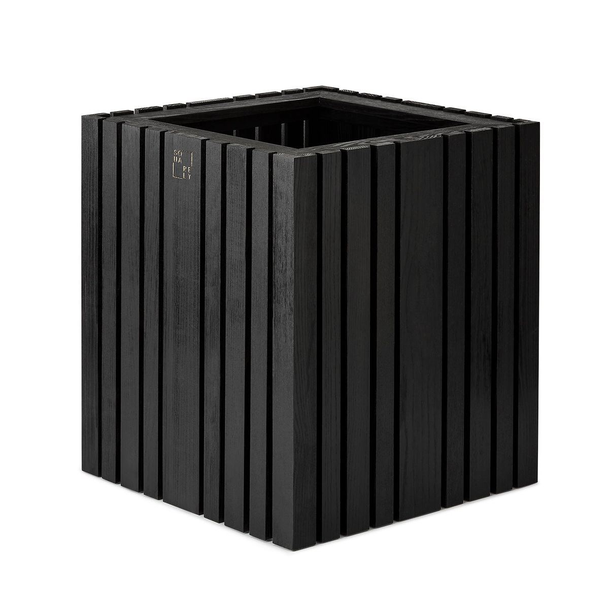 Squarely Copenhagen - GrowBIG plantekasse 45x45 cm, 3 farver - Sort Ask