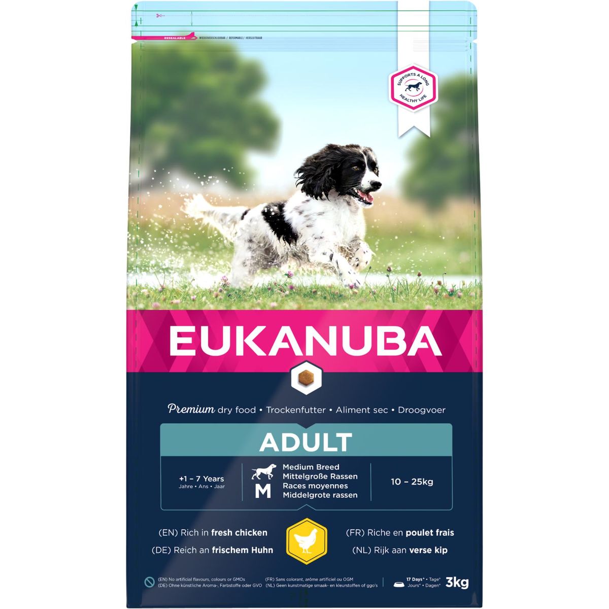 Eukanuba - Voksen - Medium Breed kylling - 10-25kg - 15 kg