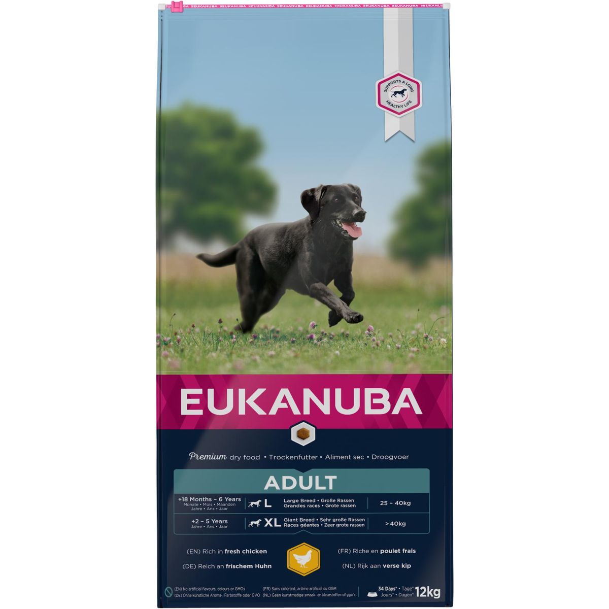 Euk Adult Large Breed Kylling - 25-40 kg. - 15 kg