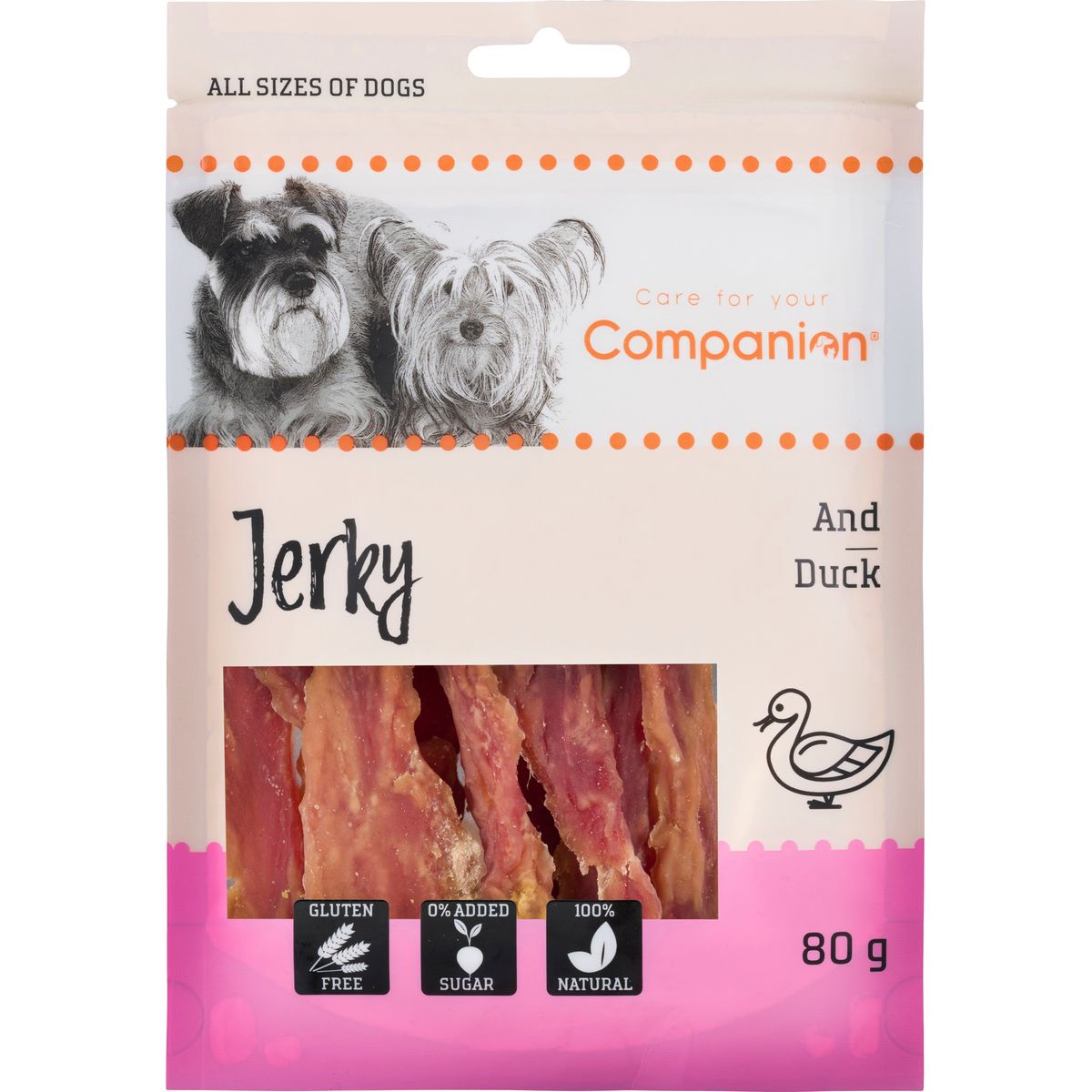 Companion - Ande jerky stænger, 80g