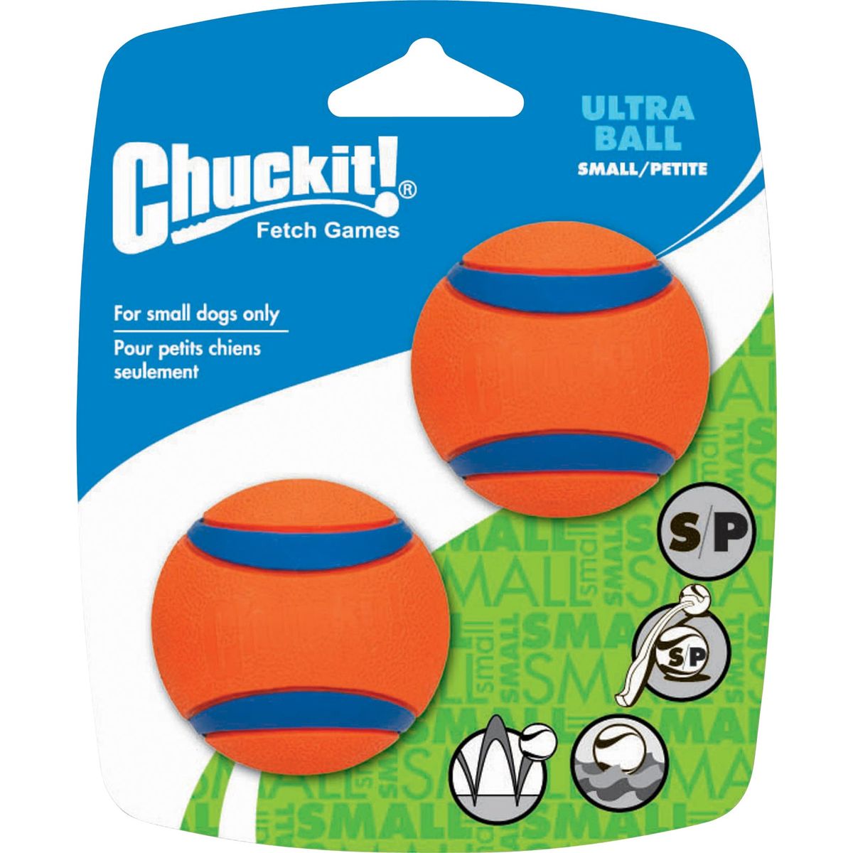 CHUCKIT - Ultra bold, 2 stk. - Small