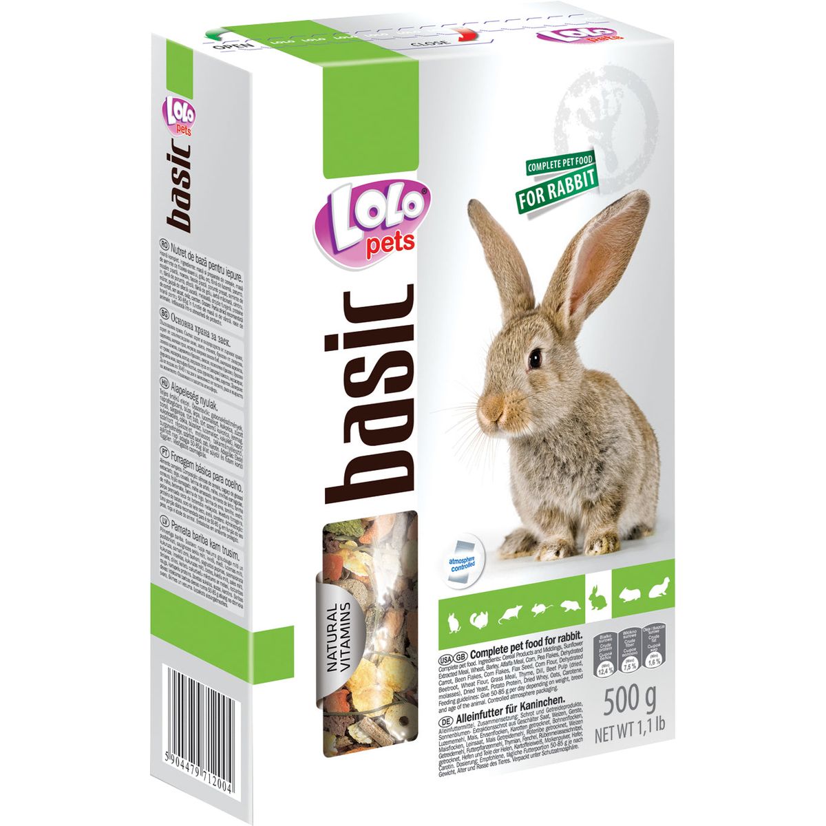 Lolo Pets - Kaninfoder, komplet, 500g