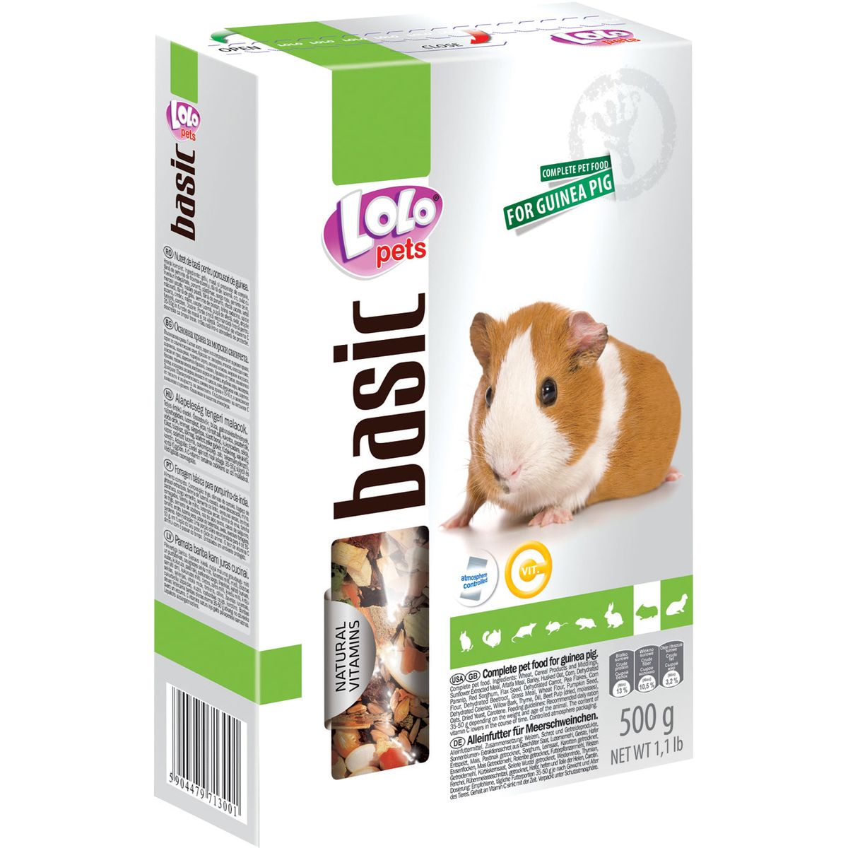 Lolo Pets - Marsvinfoder, komplet, 500g