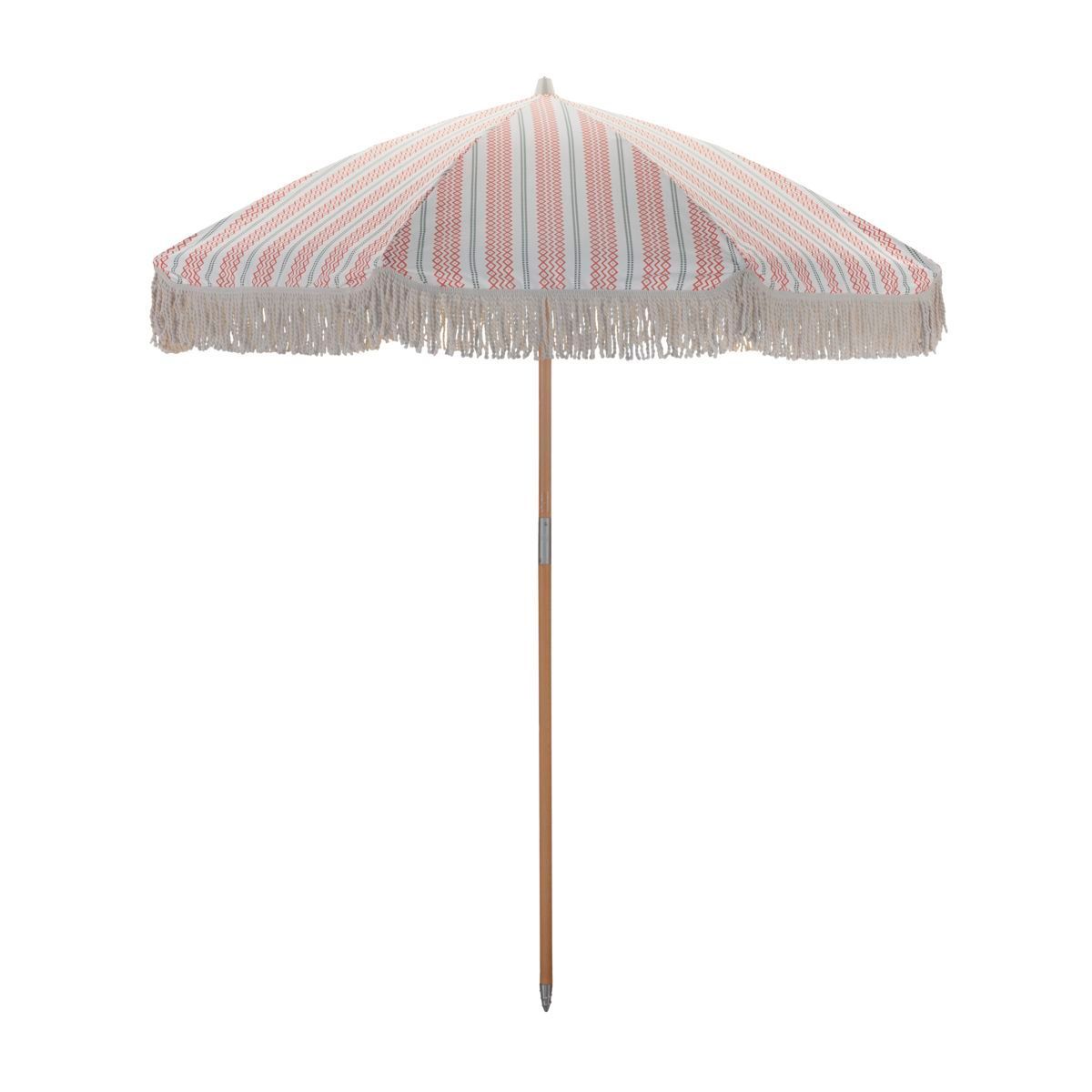 House Doctor - Strand/Haveparasol, Umbra, Rød/Grøn Ø190 cm