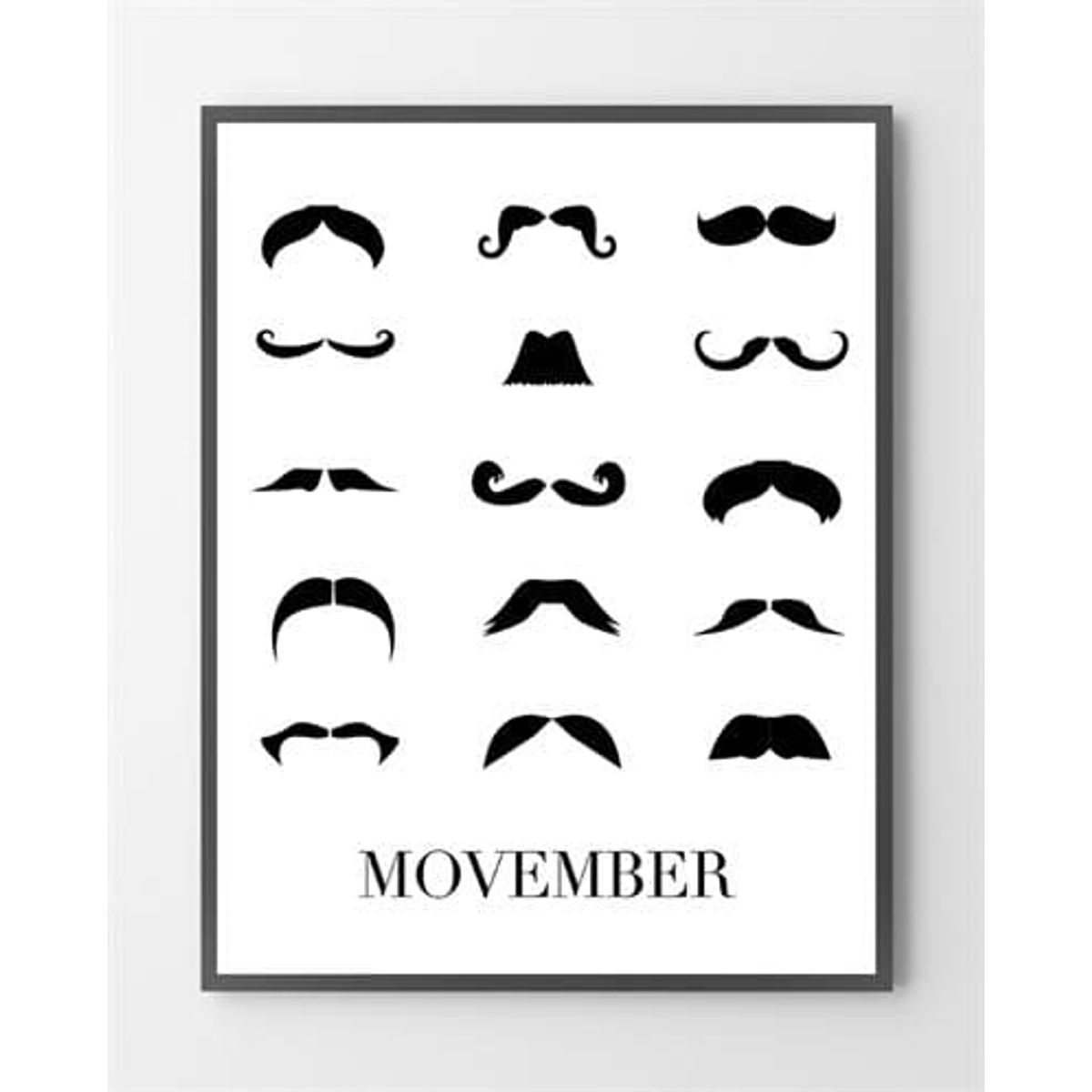 Design plakat - Movember - 40x50 cm.