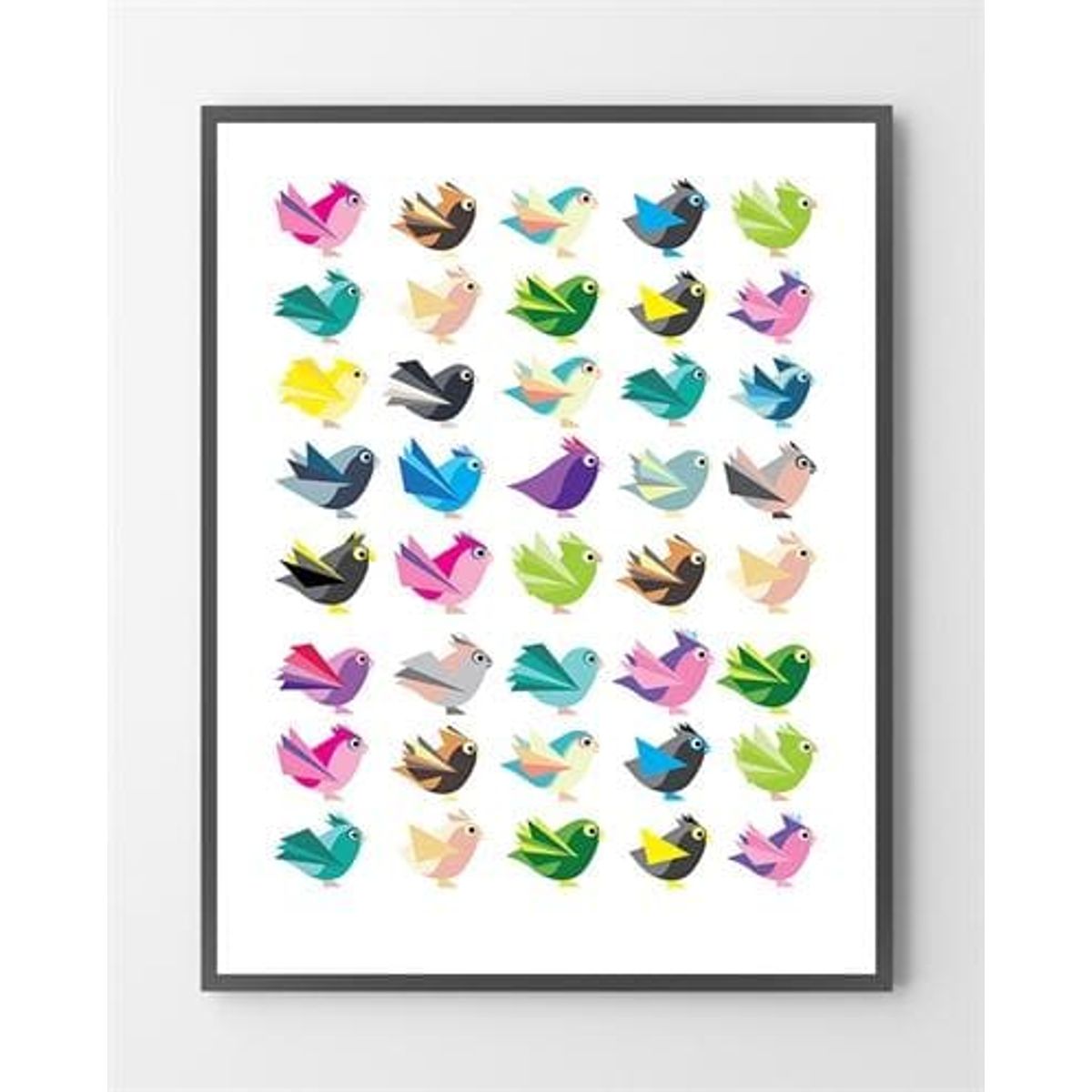 Design plakater - Birdy - 30x40 cm.