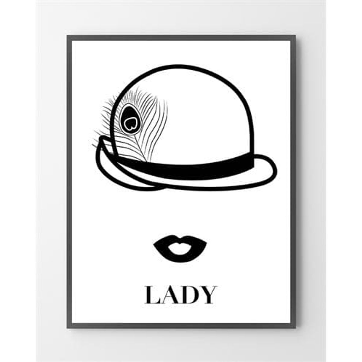 Køb plakater online med Lady - 40x50 cm.