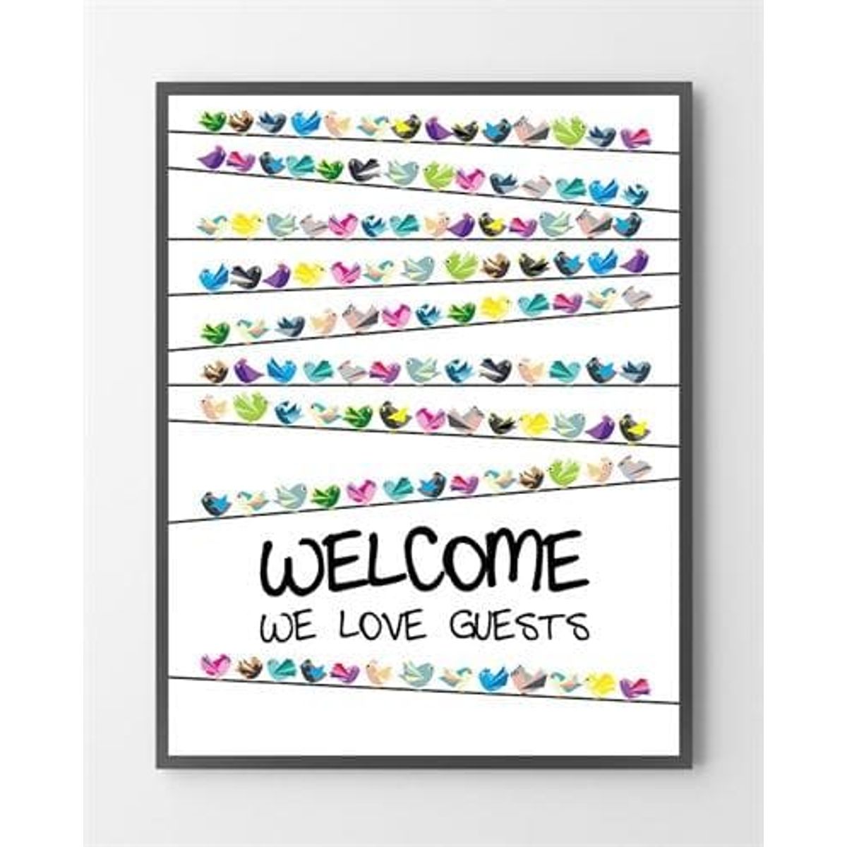 Plakat - Welcome - 50x70 cm.