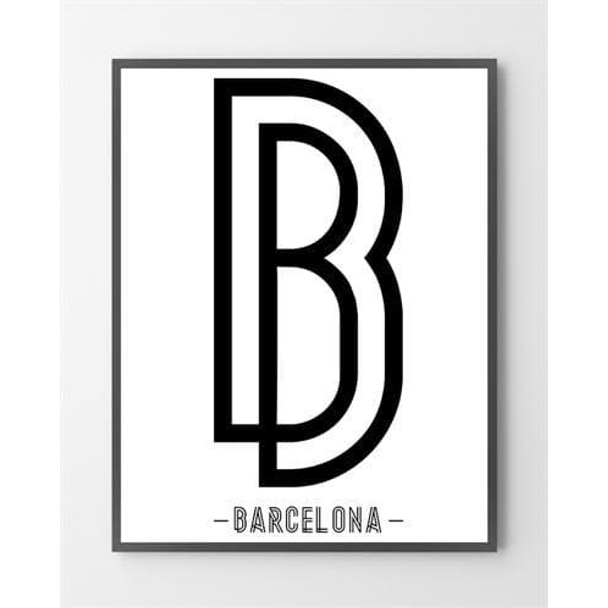 Plakat design - Barcelona - 30x40 cm.