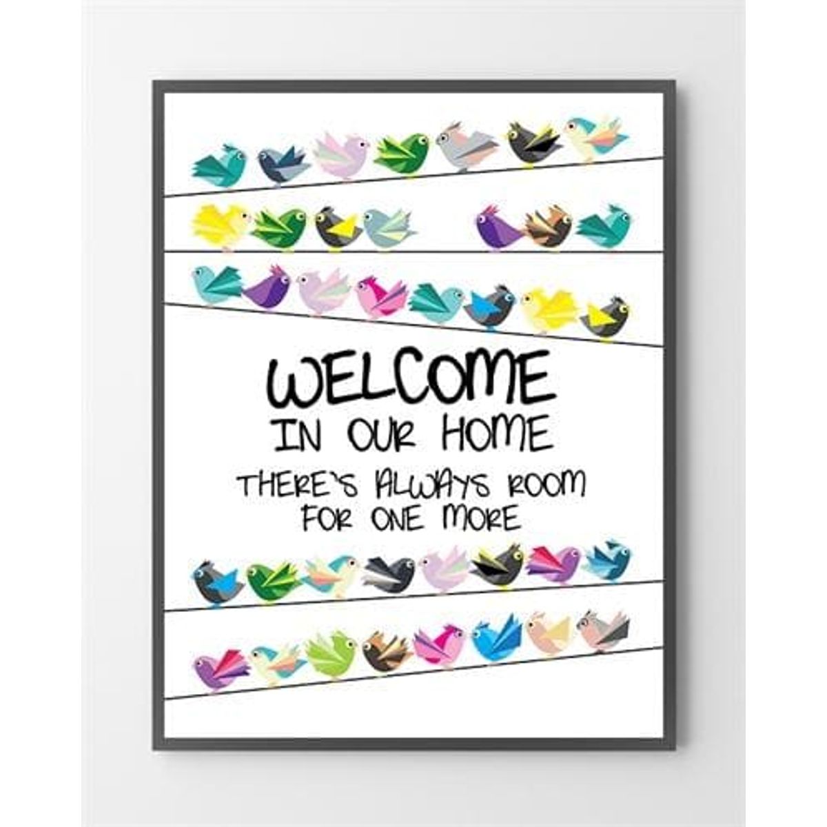 Plakat design - Welcome - 30x40 cm.