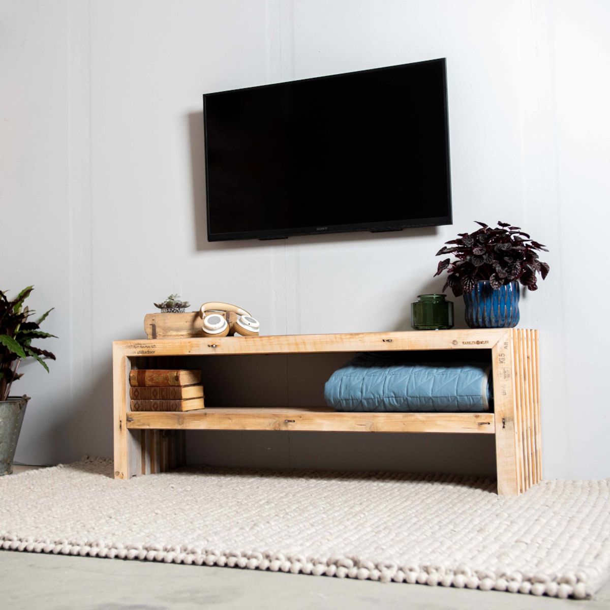 Tv Bord af Brugte Traller | 160 cm / 40 cm