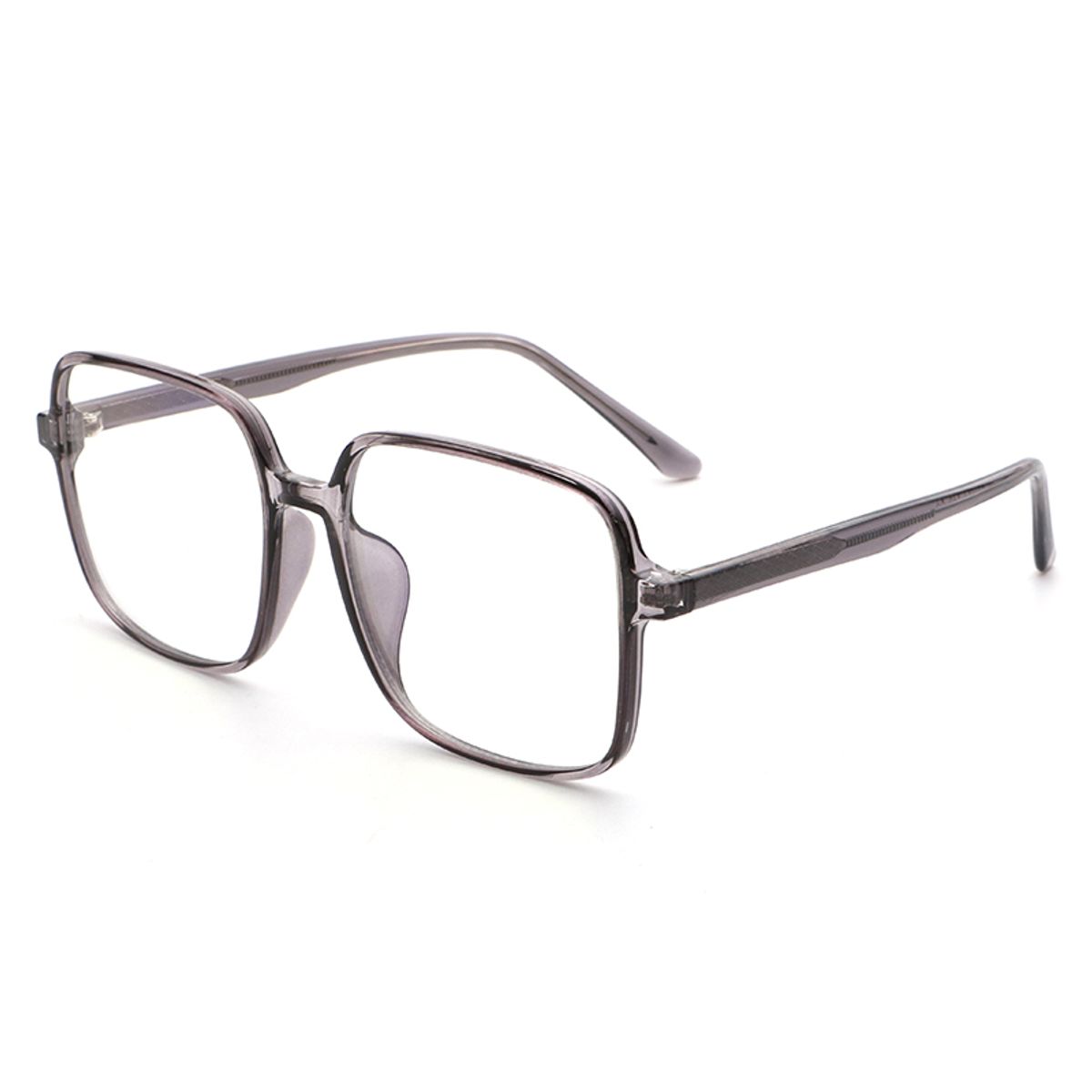 Square Blue Light Brille - Grå Transparent - Preloved (som ny)