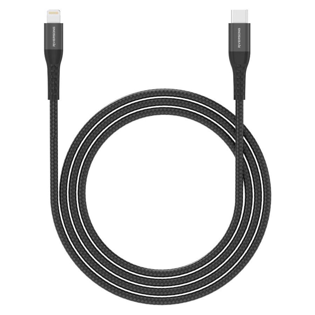 Riversong Alpha L2, USB-C til Lightning 27W flettet kabel, 1m