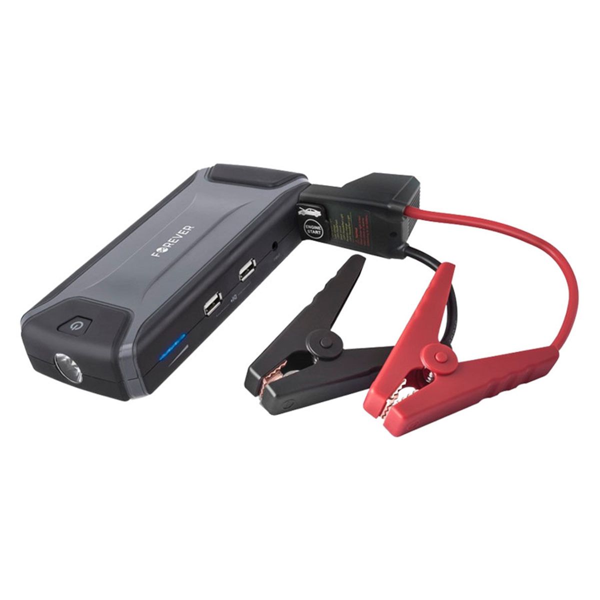 Forever JS-200 Pro Powerbank m. Jump Starter, Sort