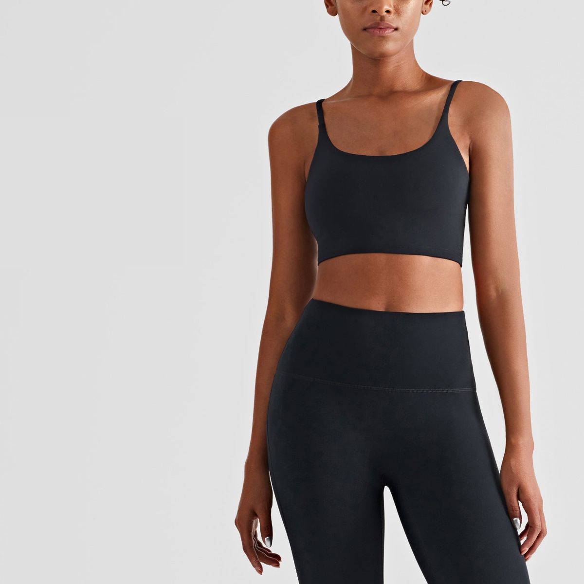 Nordic-wellness Cropped Top & Leggings - Black - S