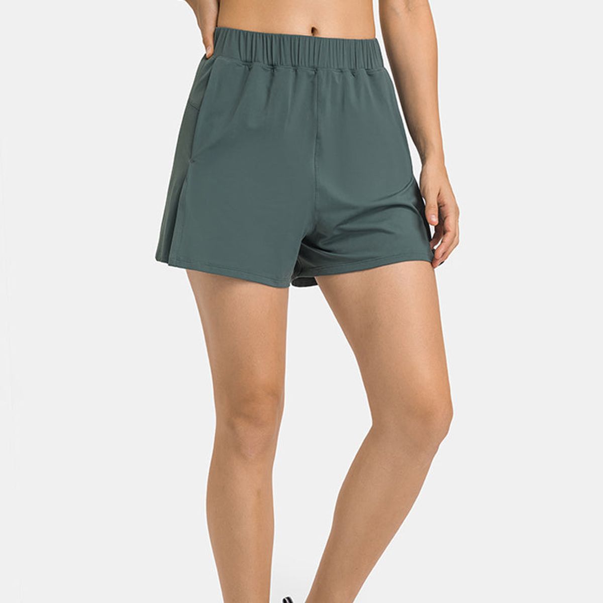 Nordic-wellness Loose Fit Shorts - Dusty Green - XL