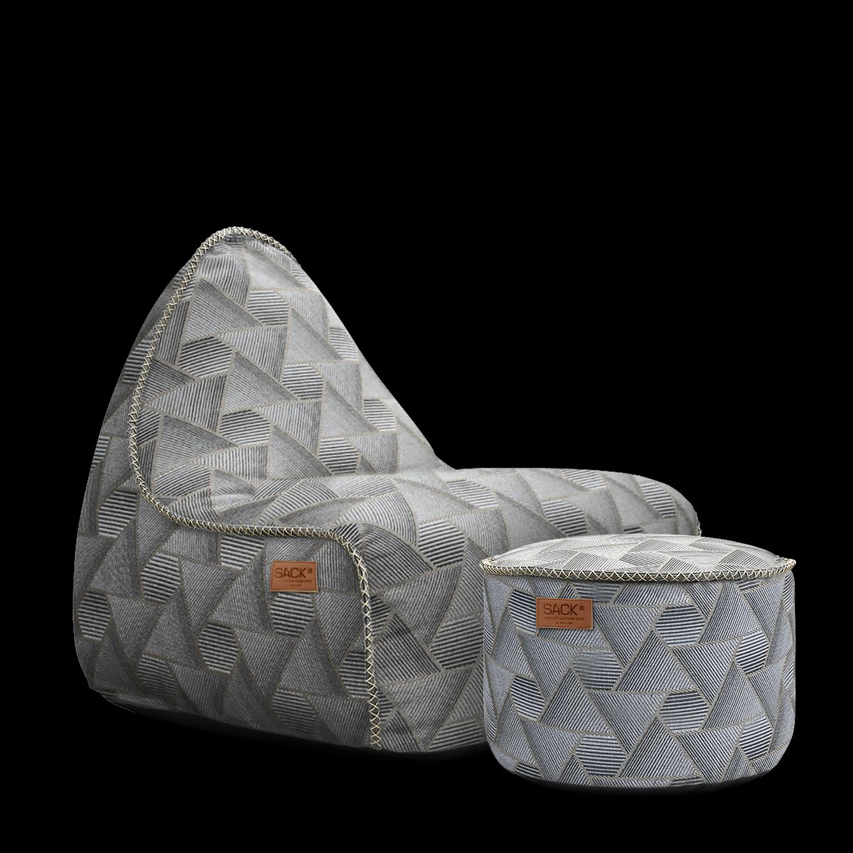 Lounge Chair & Pouf Noir - Limited Edition