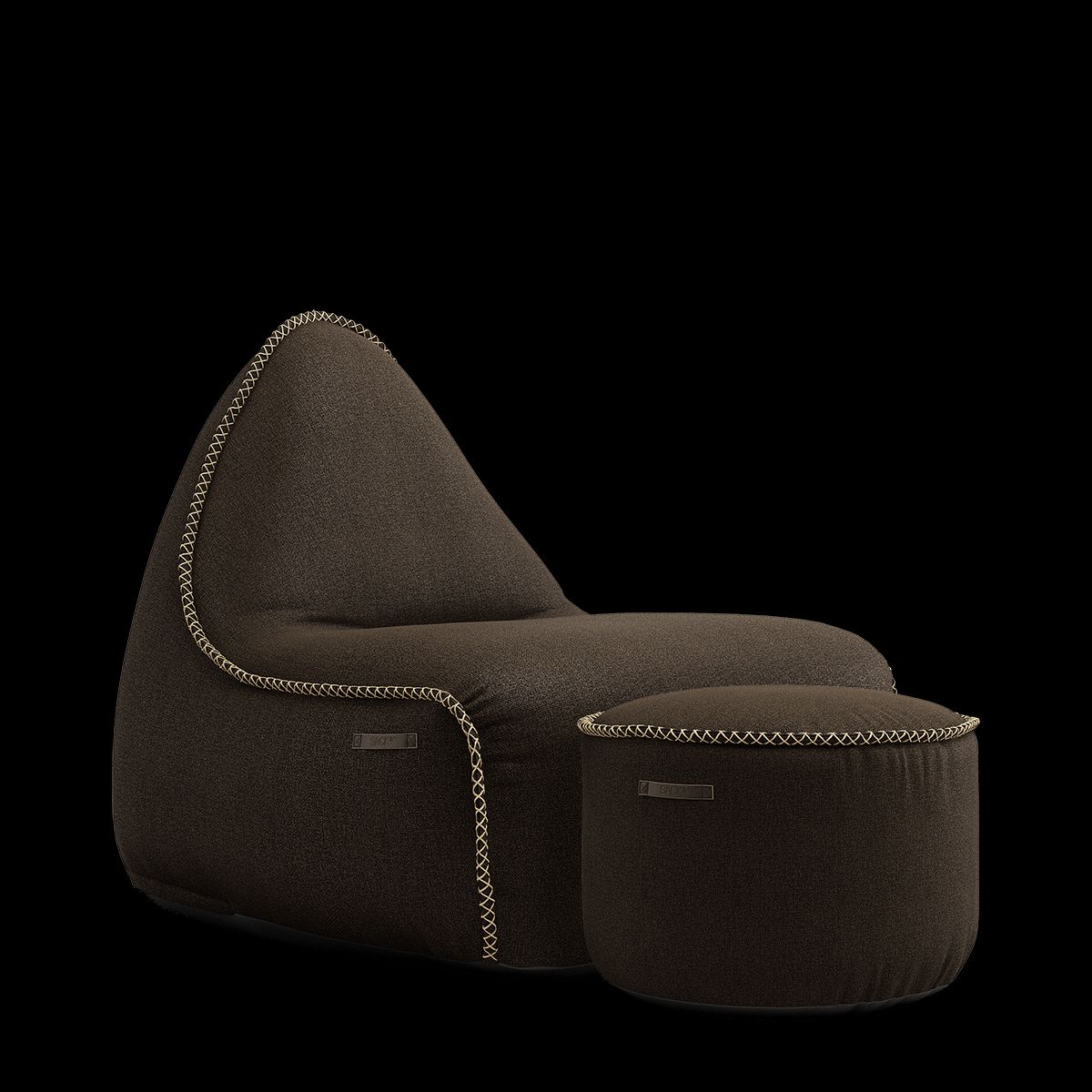 Medley Lounge Chair & Pouf