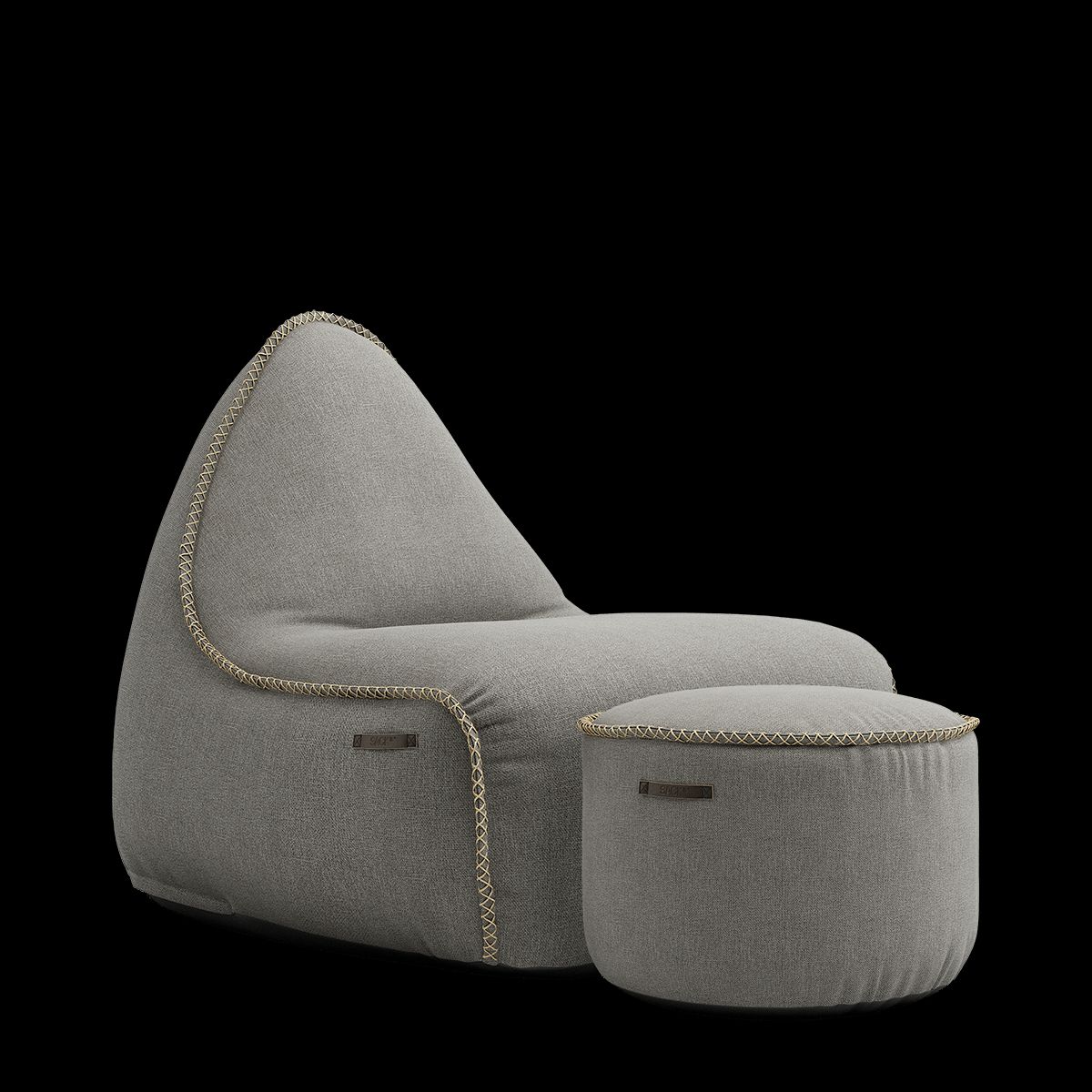 Medley Lounge Chair & Pouf