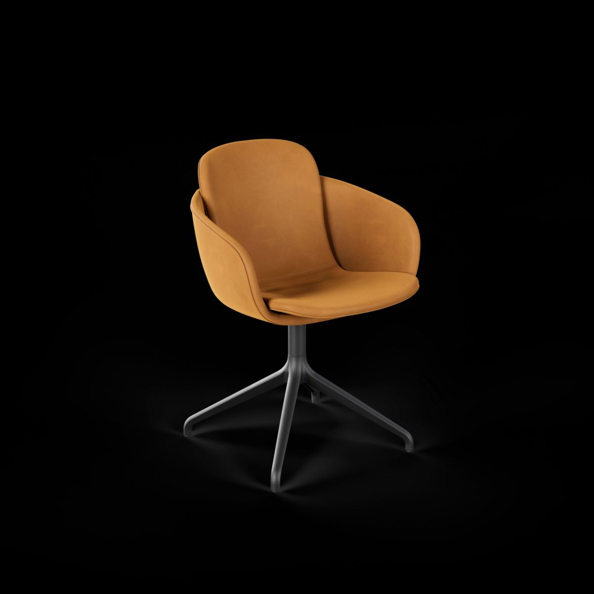 Chair no. One S2 Black Swivel