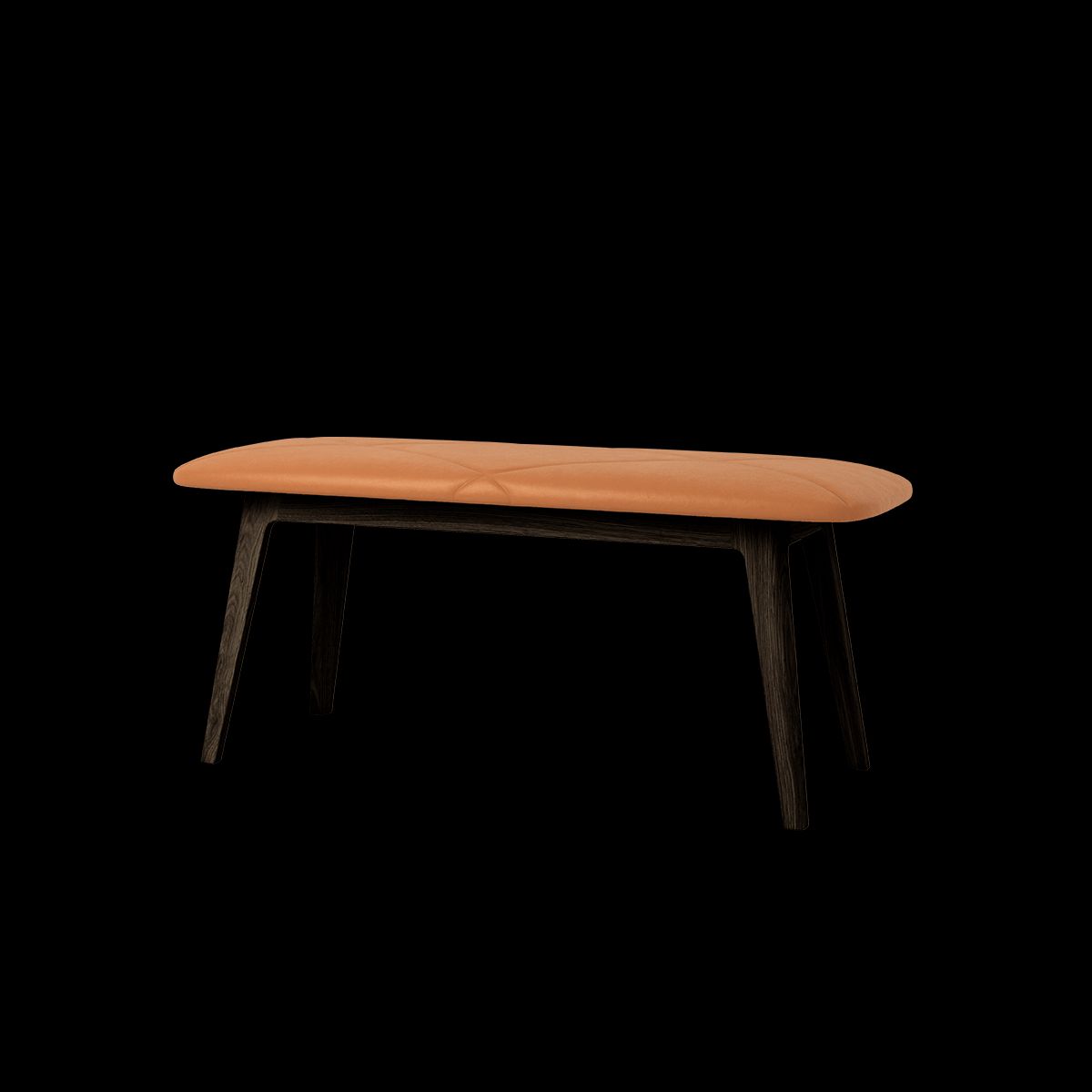 Nordic Bench - Dark Stained Oak