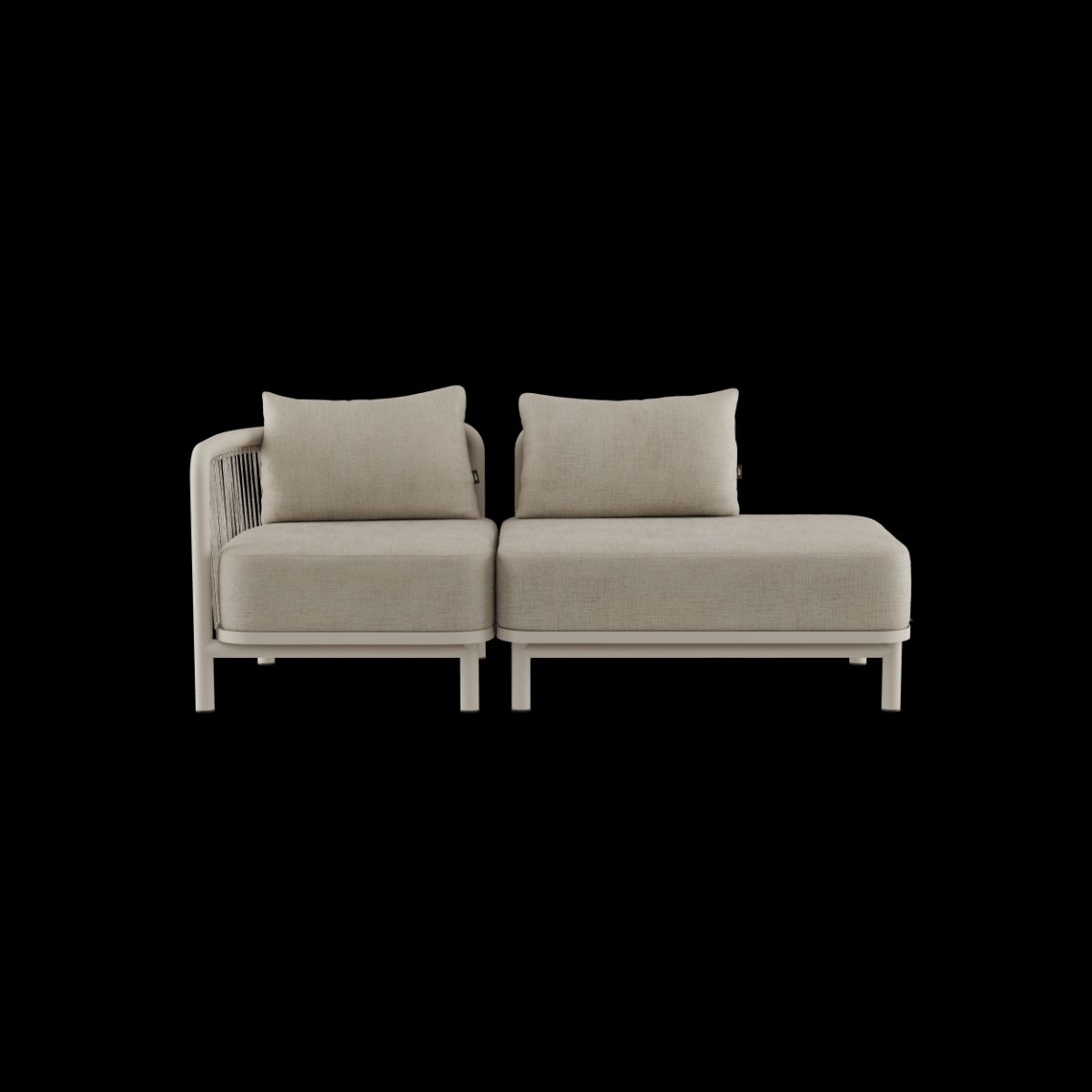 Kirra Lounge Sofa - 2 seater w/ open end