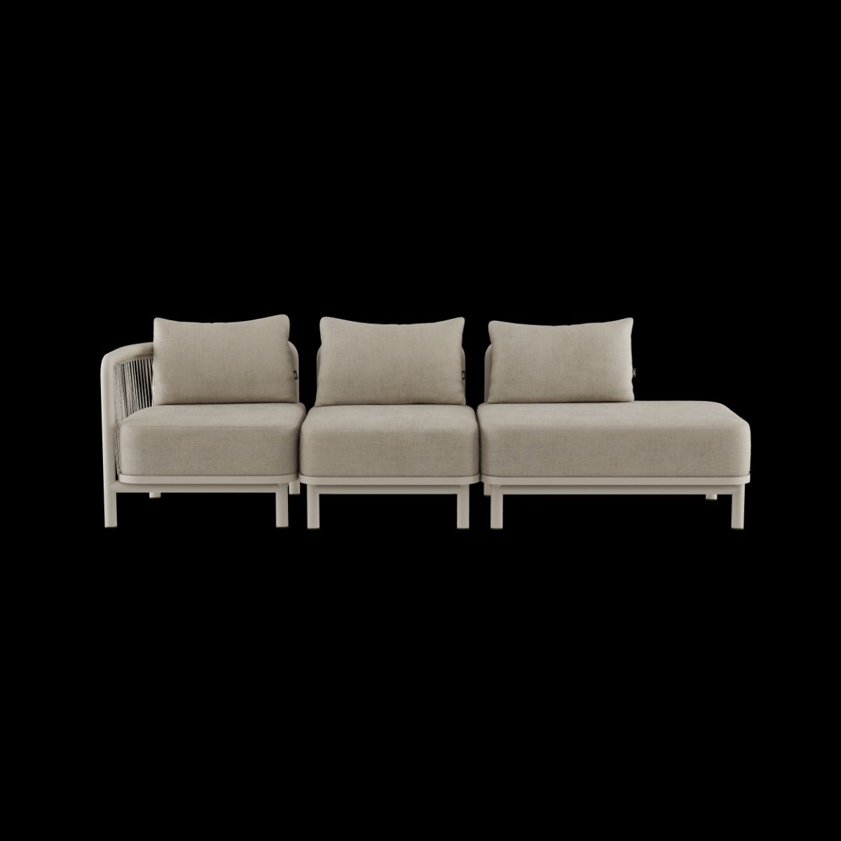 Kirra Lounge Sofa - 3 seater w/ open end