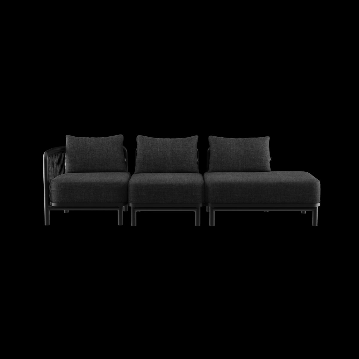 Kirra Lounge Sofa - 3 seater w/ open end