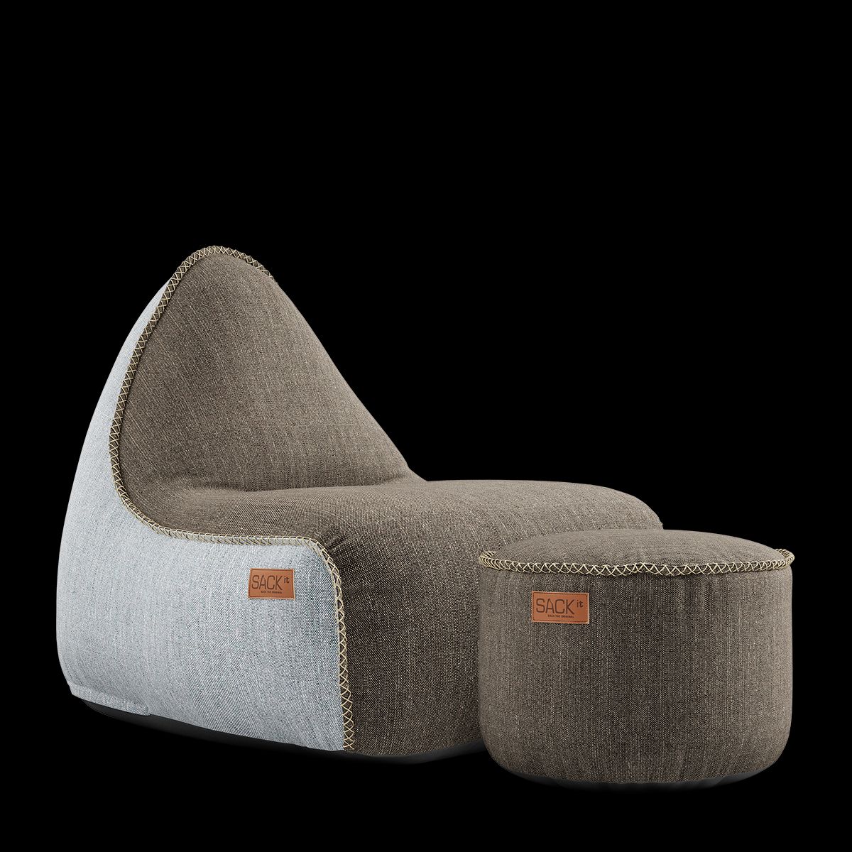 Cobana Lounge Chair & Pouf